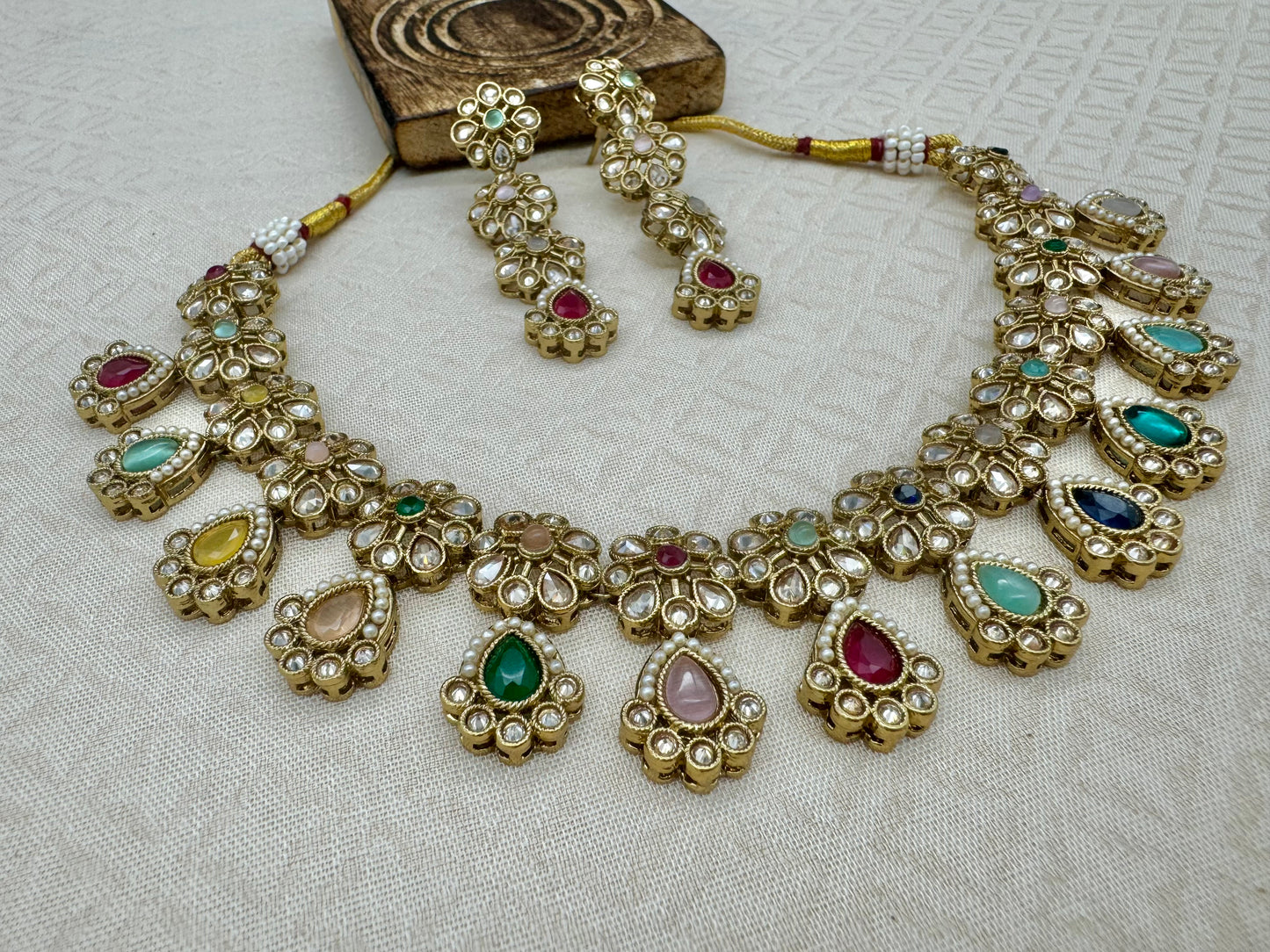 RIMAYA NAVRATAN MULTI NECKLACE SET
