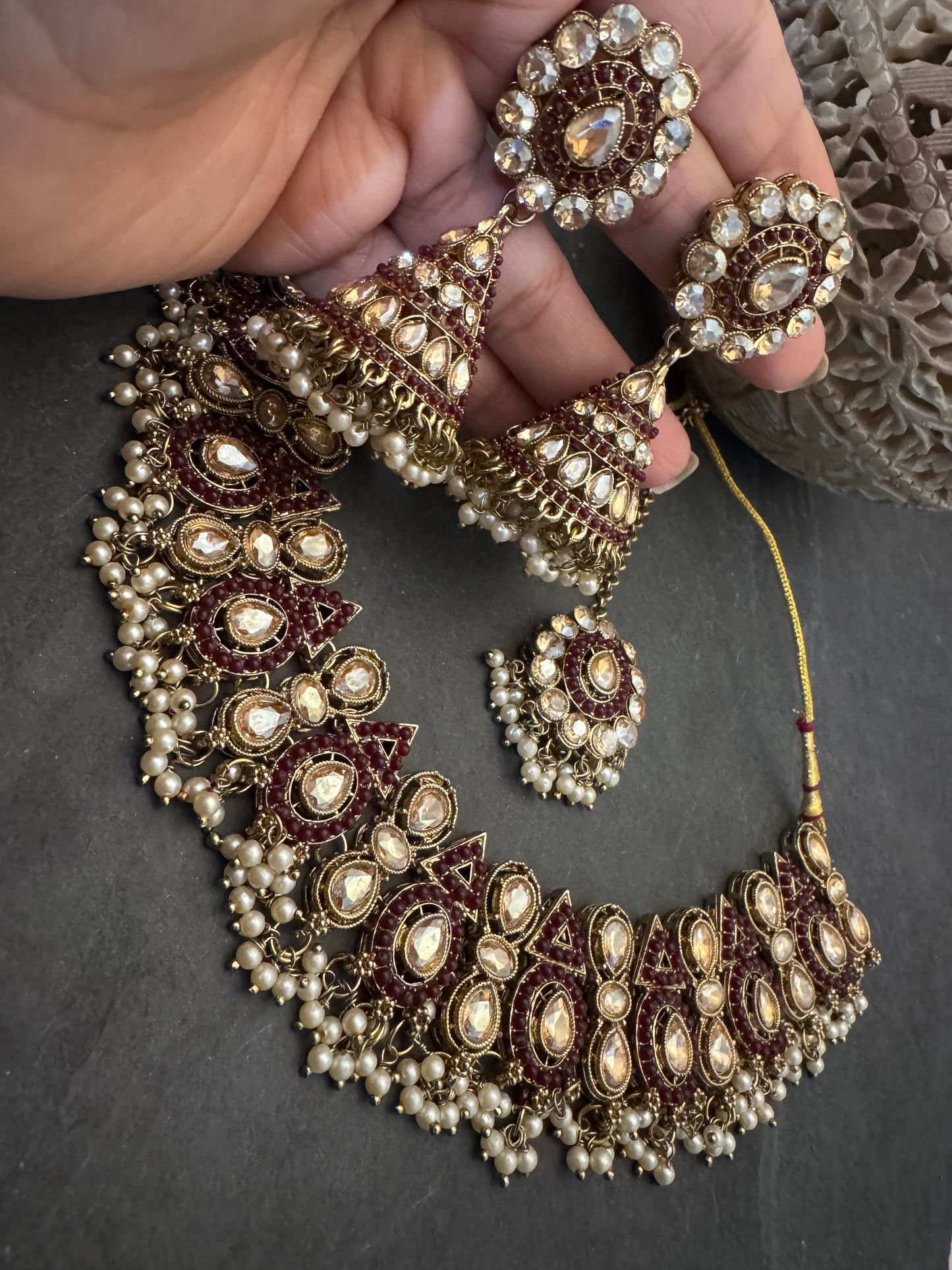 GINA GEOMETRIC NECKLACE SET