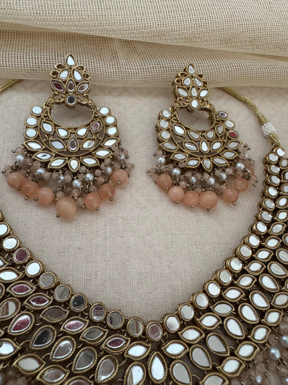 KIANA MIRROR NECKLACE SET