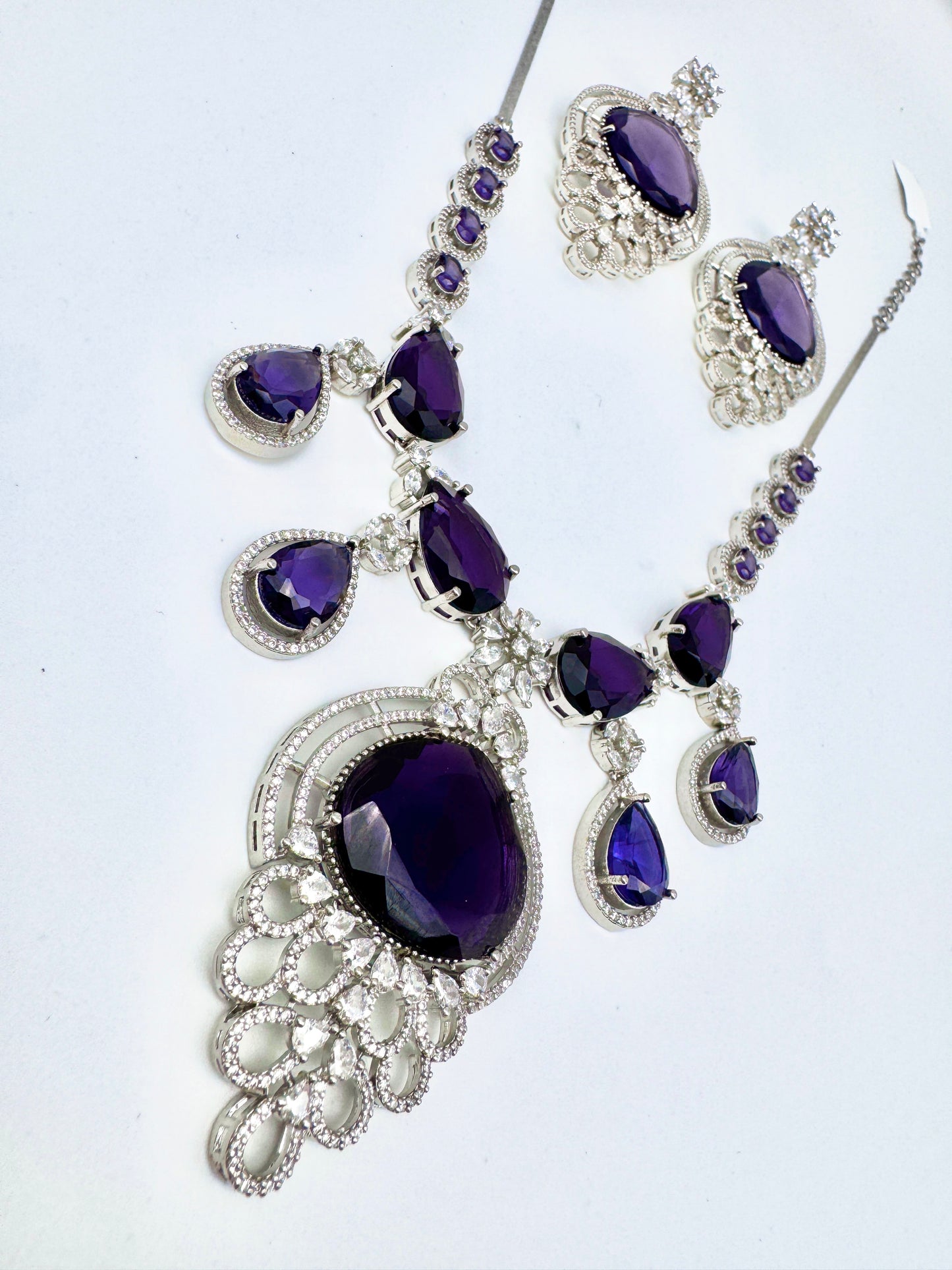 SARA CZ POLKI NECKLACE SET