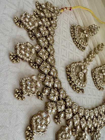 VEDA BRONZE GOLD NECKLACE SET