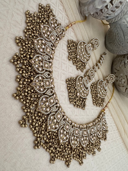 LEAH BRONZE GOLD NECKLACE SET