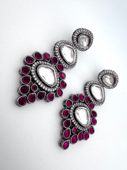 Anaya Statement Polki Earrings