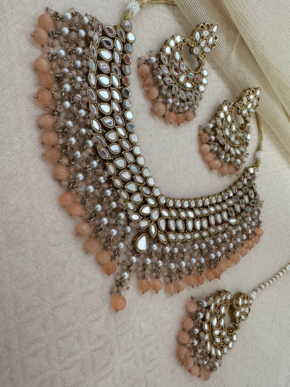 KIANA MIRROR NECKLACE SET