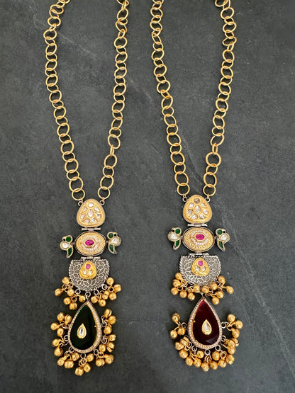 TANYA LONG TWO-TONE NECKLACE
