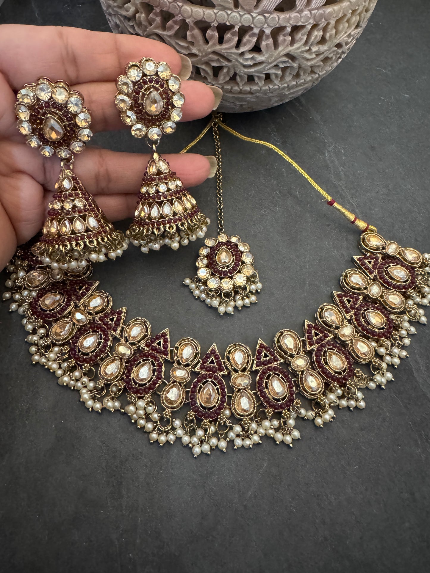GINA GEOMETRIC NECKLACE SET