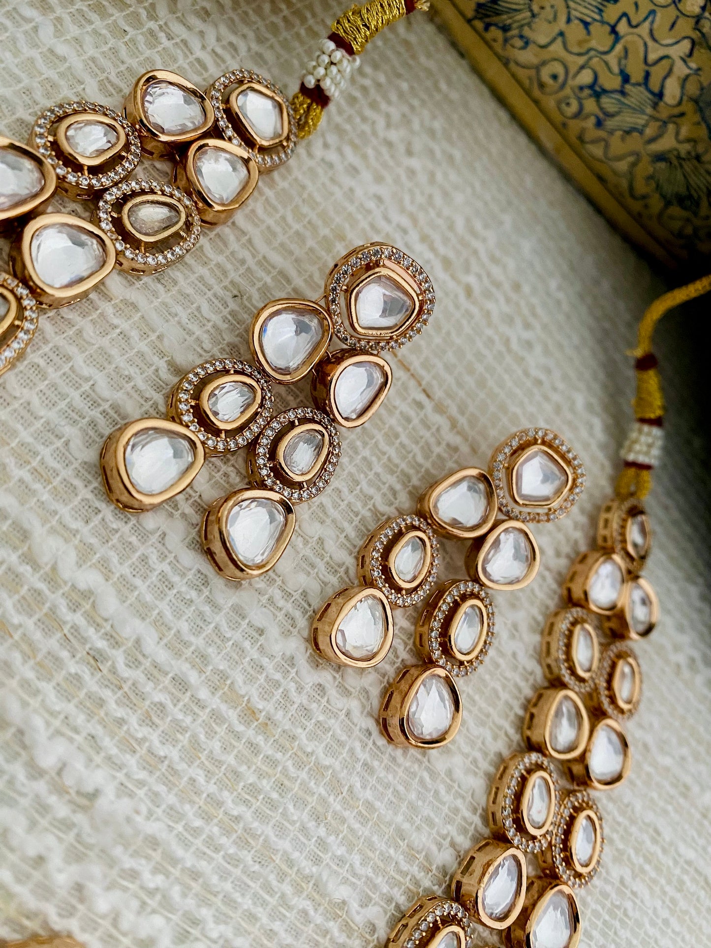 SRISHTI LAYERED POLKI CZ NECKLACE SET