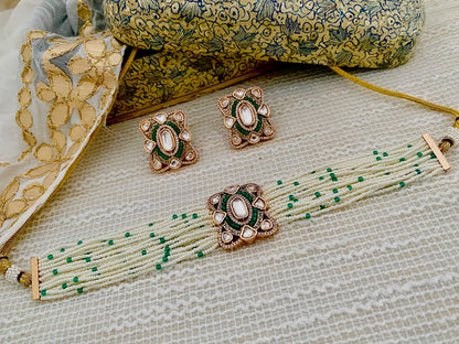 TARA POLKI CZ CHOKER SET