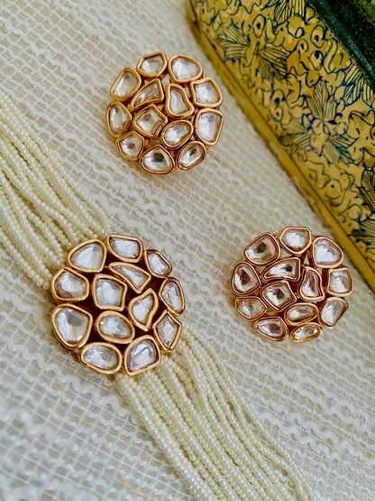 AAMEYA POLKI PEARL CHOKER SET