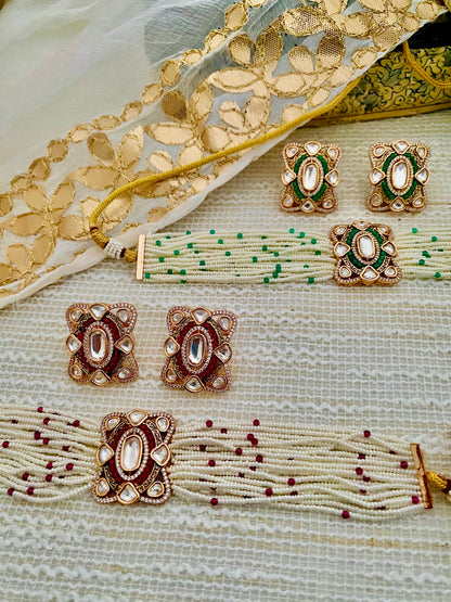 TARA POLKI CZ CHOKER SET