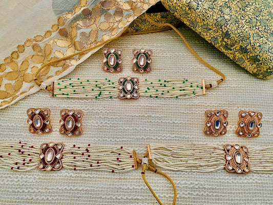 TARA POLKI CZ CHOKER SET