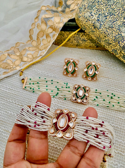 TARA POLKI CZ CHOKER SET