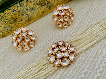 AAMEYA POLKI PEARL CHOKER SET