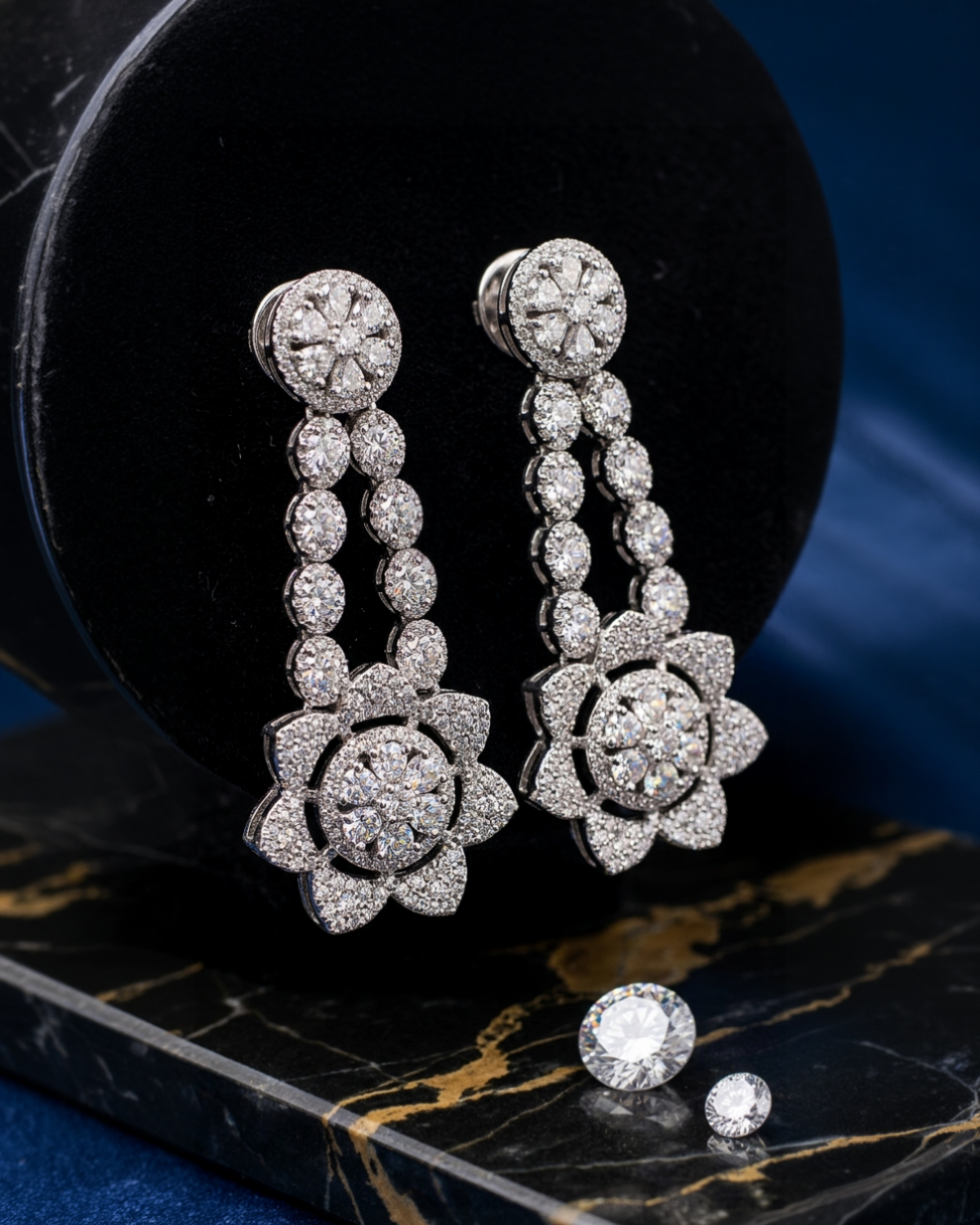 SIDRA CZ MULTISTRAND NECKLACE SET