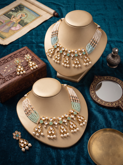 KAVYA KUNDAN CHOKER NECKLACE SET