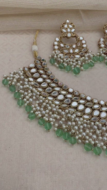 KIANA MIRROR NECKLACE SET